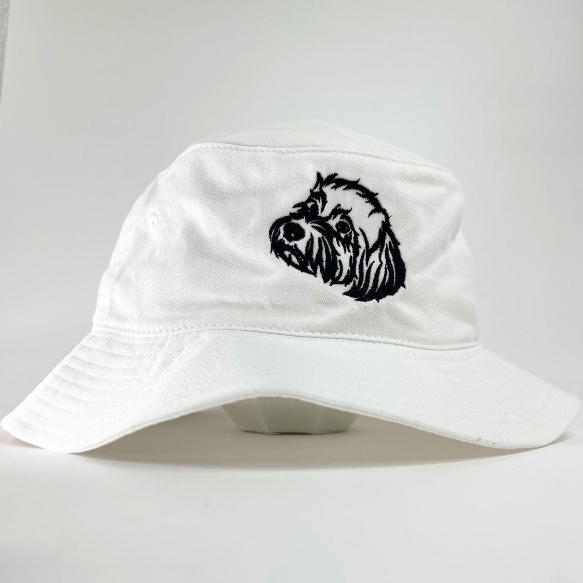 Custom Dog Face Outline Embroidered Bucket Hat