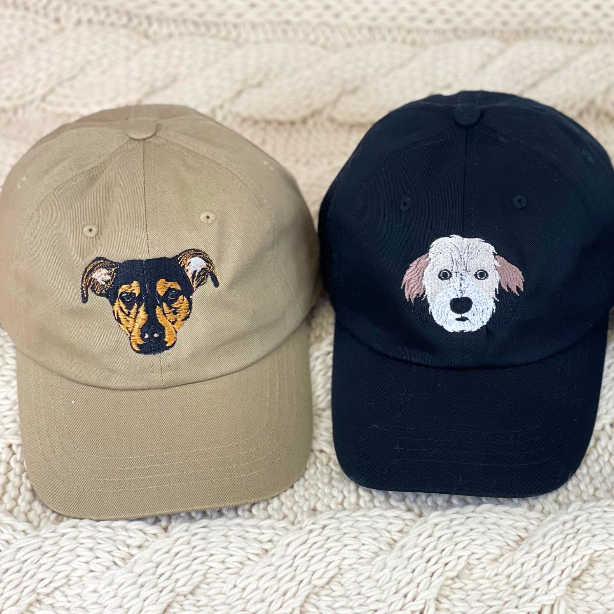Custom Full-Color Cat Photo Embroidered Hat