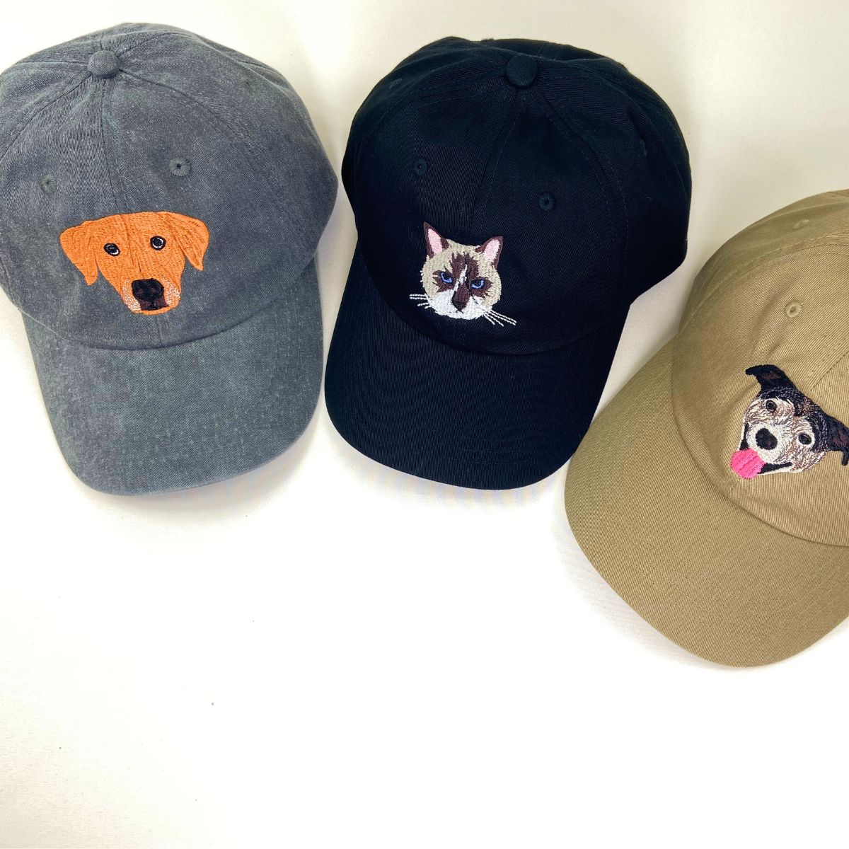 Custom Full-Color Cat Photo Embroidered Hat