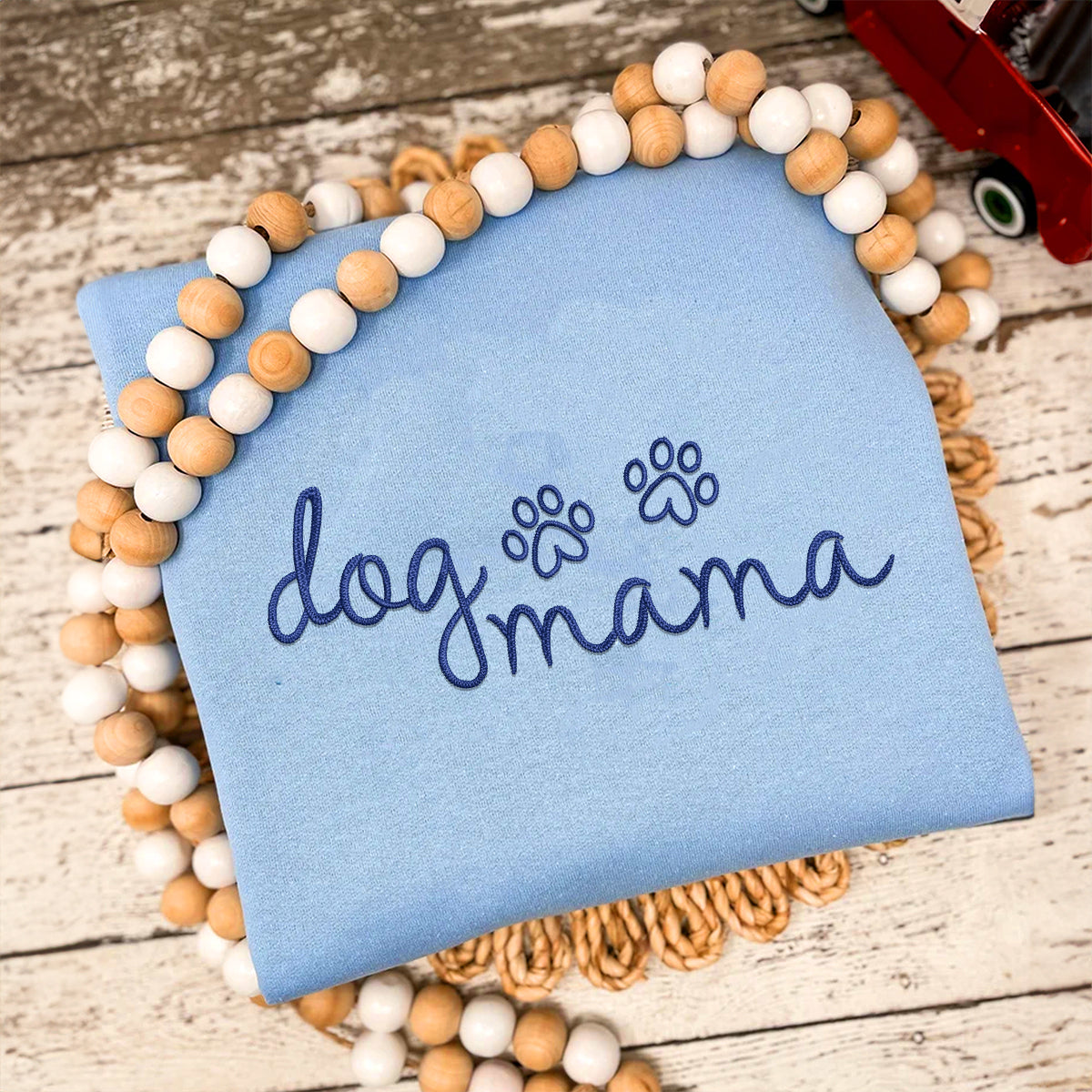 Custom Dog Mama Embroidered Sweatshirt
