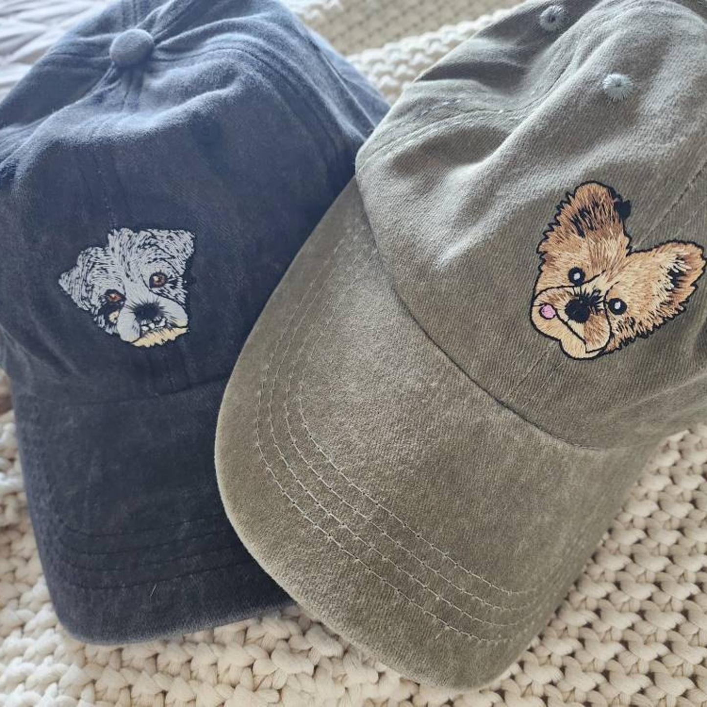 Custom Full-Color Cat Photo Embroidered Hat