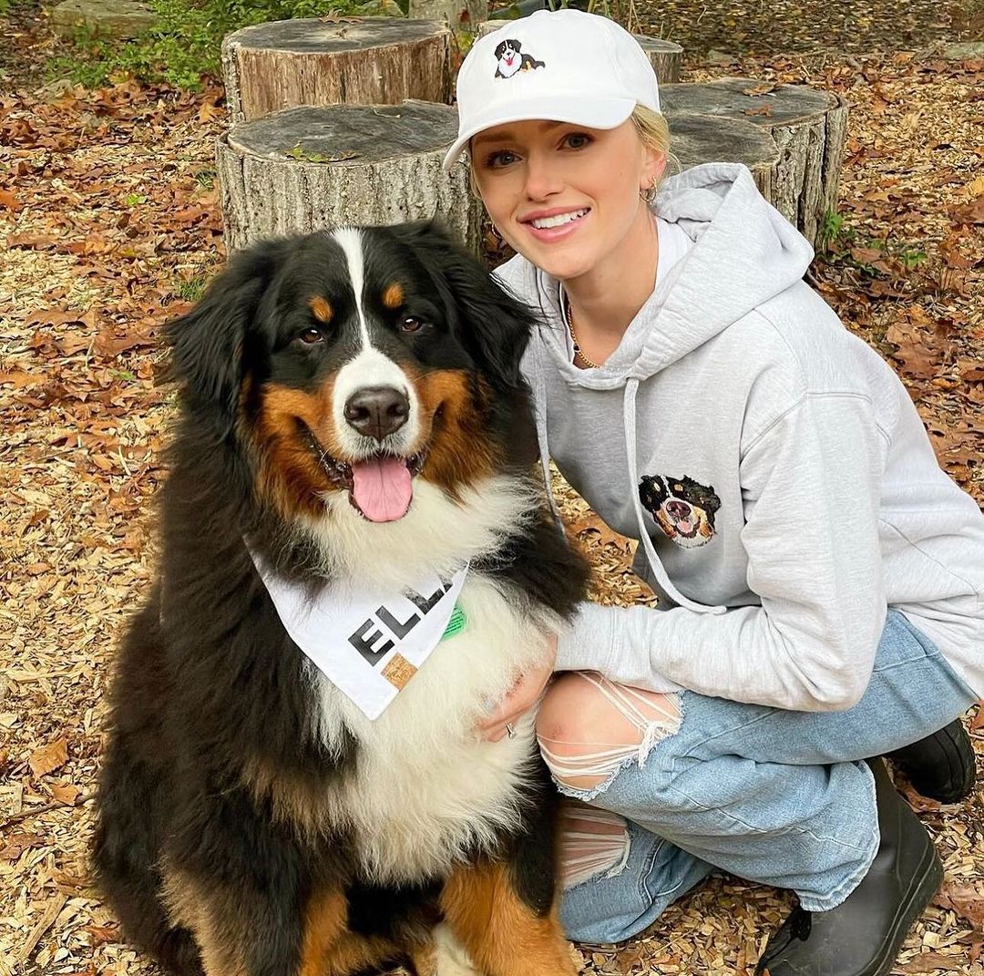 Custom Full-Color Dog Face Photo Embroidered Hoodie