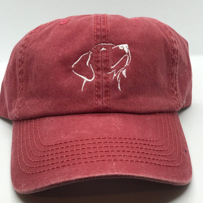 Custom Dog Face Outline Embroidered Hat