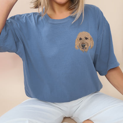 Custom Dog Full-Color Embroidered Shirt