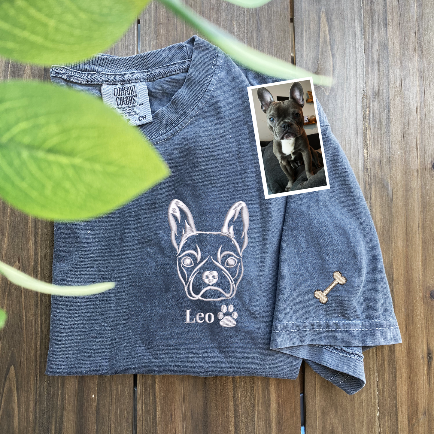 Custom Dog Outline Embroidered Shirt