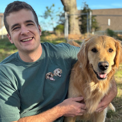 Custom Dog Full-Color Embroidered Shirt